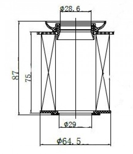 Фильтр для а/м Mercedes C W205 (14-)/E W212 (09-) 1.6T/2.0T (картридж) (масл.) (LOF 1506)