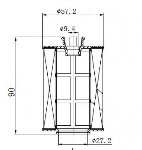 Фильтр для а/м Mercedes A W169 (04-)/B W245 (05-) 1.5i/1.7i/2.0i (картридж) (масл.) (LOF 1509)