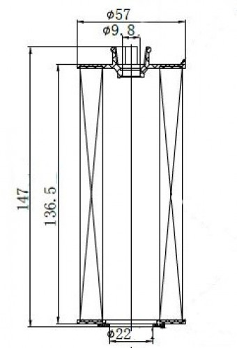 Фильтр для а/м Mercedes S W222 (11-)/GL X166 (12-)/G W463 (12-) 4.0i/5.5i (картридж) (масл.) (LOF 1511)