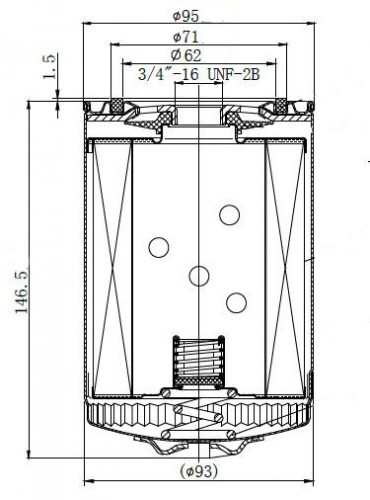 Фильтр масляный для а/м VAG 80 (94-)/A4 (95-)/A6 (94-)1.6i/1.8T/1.9D