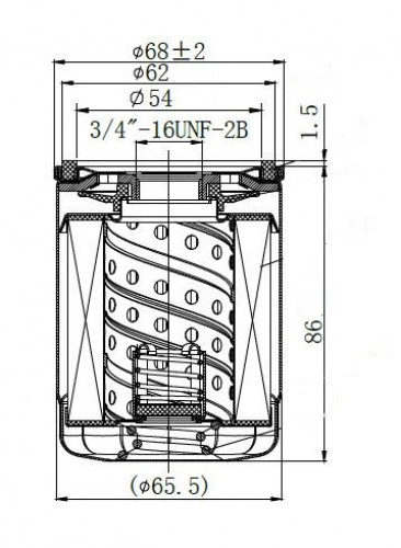 Фильтр для а/м Toyota Camry (06-)/RAV4 (06-)/Avensis (00-) 2.0i/2.4i (масл.) (LOF 1903)