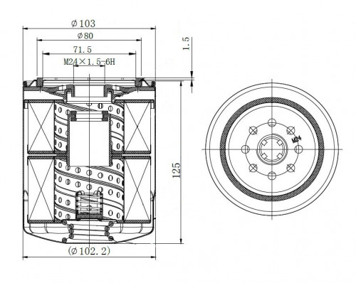 Фильтр для а/м Toyota Land Cruiser 100 (98-)/90 (96-) 3.0D/4.2D (масл.) (LOF 1908)