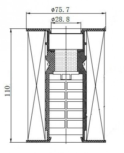 Фильтр масляный для а/м BMW 7 F01 (08-)/X5 E70 (10-)/X6 E71 (07-) 4.4T (картридж)