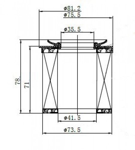 Фильтр масляный для а/м BMW 5 F10 (09-)/X1 E84 (09-)/X3 F25 (09-) 2.0T/3.0T (картридж)