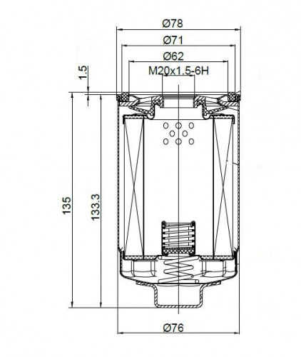 Фильтр масляный для а/м Sollers Atlant (23-) 1.9D
