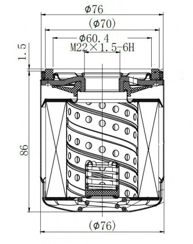 Фильтр масляный для а/м Changan CS75 (18-)/CS85 (22-)/CS95 (23-) 1.8T/2.0T