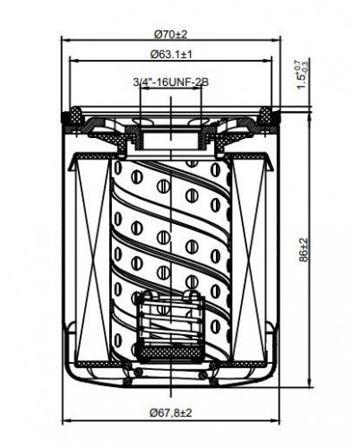 Фильтр масляный для а/м Changan Eado Plus (20-)/CS35 Plus (21-)/Uni-T (20-)/Uni-K (22-) 1.4i/1.5i/2.0i