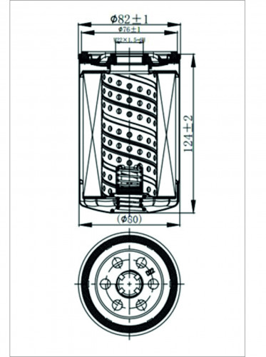 Фильтр масляный для а/м Sollers Atlant (23-)/JAC Sunray (23-) 2.7D