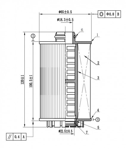 Фильтр масляный для а/м Tank 500 (21-)/700 (24-) 3.0T (картридж)