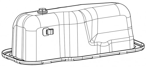 Поддон масляный для а/м Toyota Land Cruiser Prado (02-)/(09-) 3.0D [1KD]