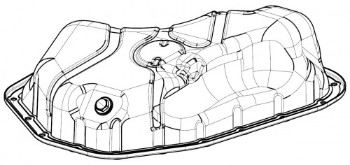 Поддон масляный для а/м Toyota Highlander (08-)/Camry (11-)/Lexus RX (08-) 3.5i [2GRFE]