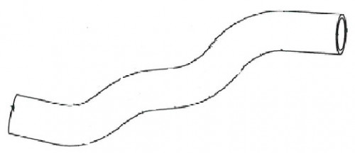 Патрубок охл. для а/м Daewoo Nexia (94-)/Espero (94-) 1.5i/1.6i [DOHC/SOHC] нижн.(EPDM,1шт.)