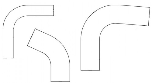 Патрубки охл. для с/т МТЗ-80/82 (EPDM, кмпл., 3шт.)