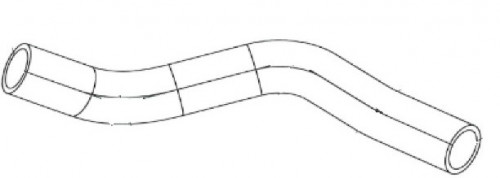 Патрубок охл. для а/м Hyundai Solaris/Kia Rio (10-) 1.4i/1.6i верх. к залив. горл. (EPDM, 1 шт.)