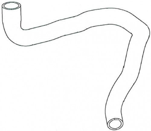 Патрубок охл. для а/м Renault Arkana (19-)/Duster (21-) 1.3T [H5H] верх. (EPDM, 1 шт.)