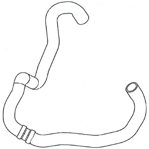 Патрубок охл. для а/м Renault Arkana (19-)/Duster (21-) 1.3T [H5H] нижн. (EPDM, 1 шт.)
