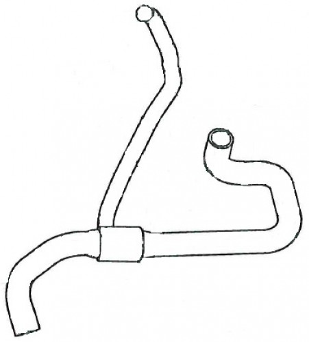Патрубок охл. для а/м Лада Largus (12-)/Renault Duster (10-) 1.6i [K4M] нижн. (EPDM, 1 шт.)