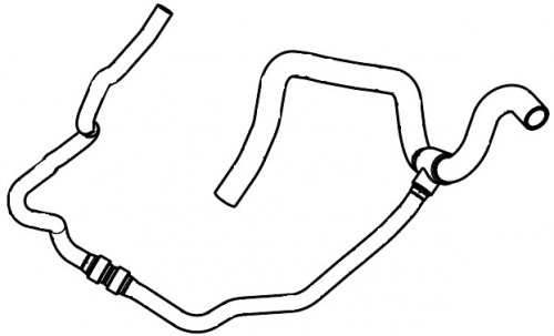 Патрубок охл. для а/м Renault Logan II (12-)/Sandero II (12-) 1.6i 8V [K7M] MT нижн. (EPDM, 1 шт.)