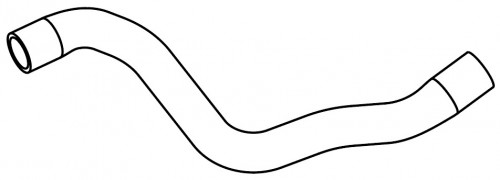 Патрубок охл. для а/м Ford Focus II ( 05-)/С-Max (07-) 1.8i/2.0i верх. (EPDM,1шт.)