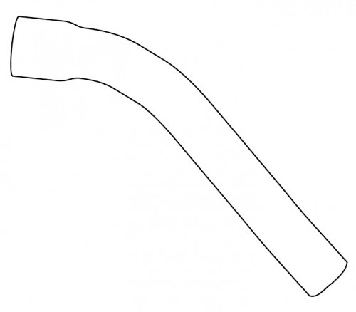 Патрубок охл. для а/м Mitsubishi Lancer IX (00-) 1.3i/1.6i MT/АТ верх. (EPDM, 1 шт.)