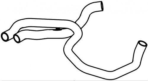 Патрубок охл. для а/м VW Polo Sedan (15-)/Skoda Rapid (15-) 1.4i AT [CZCA] (EPDM, кмпл., 2 шт.)