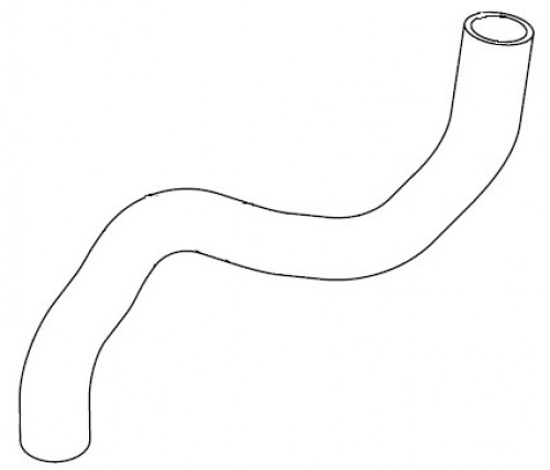 Патрубок охл. для а/м Opel Astra H (04-) 1.6i/1.8i верх. (EPDM, 1 шт.)