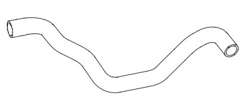 Патрубок охл. для а/м Москвич 3 (22-)/JAC JS4 (20-) 1.5T верх. (EPDM, 1 шт.)