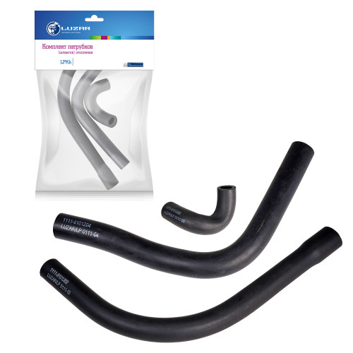 Патрубки отопителя для автомобилей Ока (EPDM, кмпл., 3шт.)