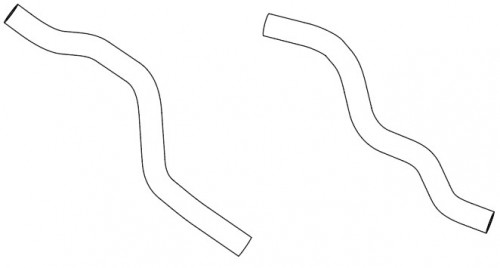 Патрубки отоп. для а/м Лада Iskra (25-) 1.6i 16V АТ/MT (EPDM, кмпл., 2 шт.)