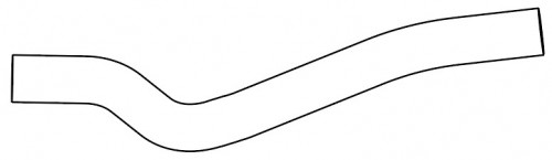 Патрубок отоп. для а/м Hyundai Getz (02-) 1.1i отвод. (EPDM,1шт.)