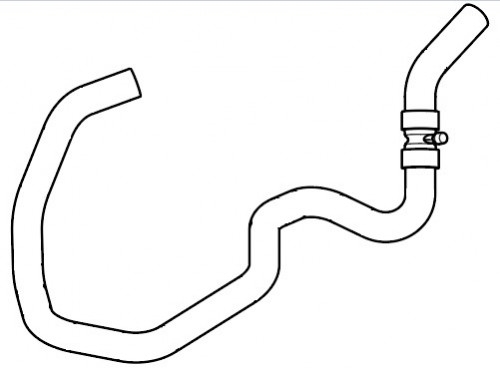 Патрубок отоп. для а/м Лада Largus (12-)/Renault Duster (10-) 1.6i [K4M] отвод. (EPDM,1шт.)
