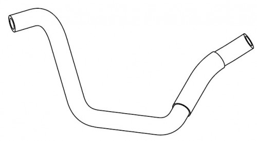 Патрубок отоп. для а/м Nissan Almera N16 (00-)/Primera P12 (01-) 1.5i/1.6i/1.8i подвод. (EPDM, 1 шт.)