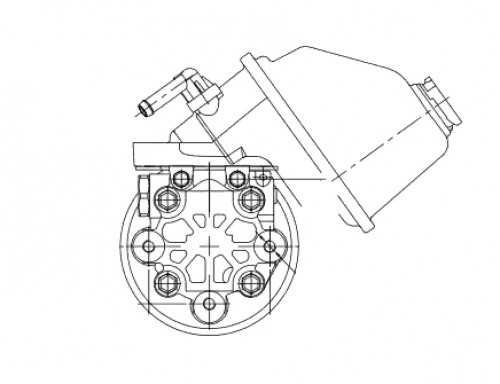 Насос ГУР для автомобилей Chevrolet Captiva (11-)/Opel Antara (06-) 2.4i