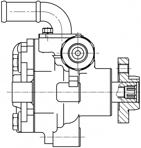 Насос ГУР для автомобилей Skoda Octavia (96-)/VW Golf IV (97-) 1.4/1.6i