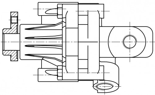Насос ГУР для автомобилей VW Passat (96-)/Audi A4 (94-) (длинный корпус)