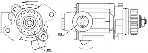 Насос ГУР для автомобилей DAF CF 85 (00-)/95 XF (97-)/XF 95 (02-)