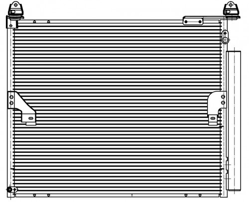 Радиатор кондиционера для автомобилей Land Cruiser Prado (09-) 4.0i