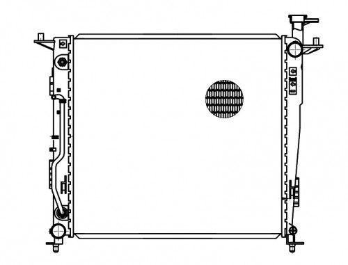 Радиатор охлаждения для автомобилей Sorento III Prime (14-) 2.2D AT (сердц. 26мм)