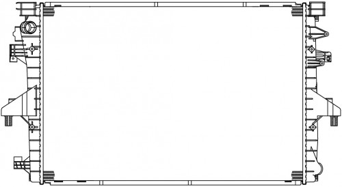 Радиатор охлаждения для а/м VW Transporter T5 (03-) 2.0TD/2.0T (рест. 09-)