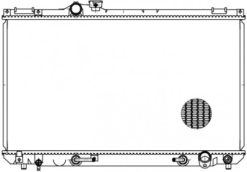 Радиатор охлаждения для автомобилей Mark II /Cresta/Chaser X100 (96-) (LRc 1980)