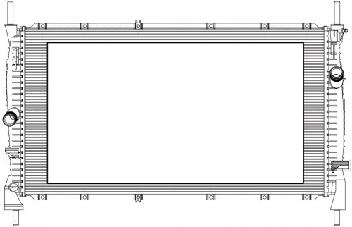 Радиатор охлаждения для а/м Sollers Atlant (23-)/JAC Sunray (23-) 2.7D