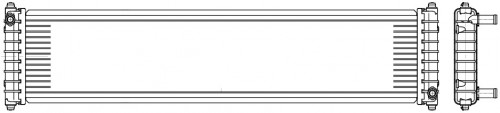 Радиатор охлаждения для а/м LiXiang L8/L9 (22-) 1.5H (жидк. интеркул.) (нижний)
