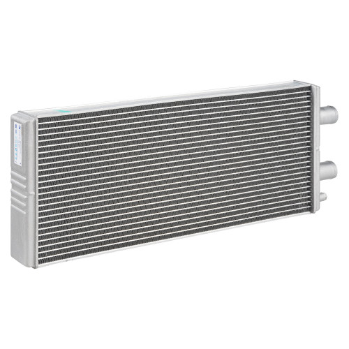Радиатор отопителя для автобусов ЛиАЗ/НефАЗ/ПАЗ/КАВЗ (отопитель фронтальный, тип Белробот) (с клапаном)