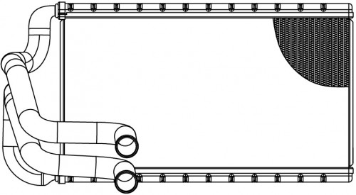 Радиатор отопителя для а/м Kia Sorento (20-)/Hyundai Tucson (20-)/Santa Fe (18-)