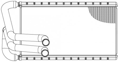 Радиатор отопителя для а/м Hyundai Sonata VIII (DN8) (19-) 2.0i/2.5i