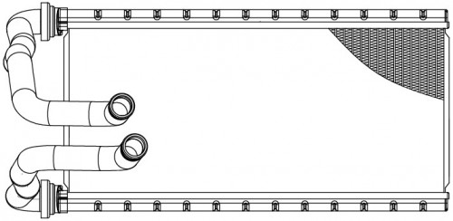 Радиатор отопителя для а/м Subaru Tribeca (04-)
