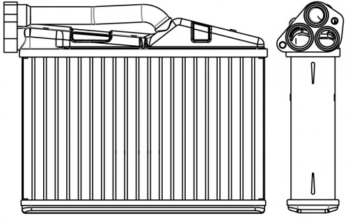Радиатор отопителя для автомобилей BMW 5 (E39) (95-)/X5 (E53) (00-)