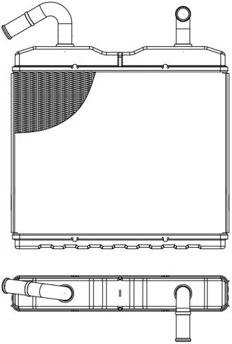 Радиатор отопителя для экскаваторов Hyundai R140/210/250/290/330/380/480/520