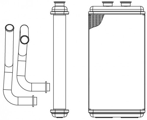 Радиатор отопителя для с/т CAT 312C/315C/318C/319C/320C/322C/325C/330C