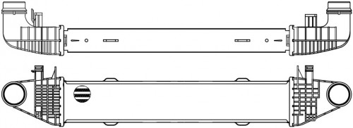 ОНВ (радиатор интеркулера) для а/м Mercedes-Benz E (W212) (09-)/C (W204) (07-) 1.8T [M271]